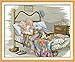 Joy sunday Stamped Cross Stitch Starter Kits Beginners Cross-Stitching Accurate Pre-printed Pattern - Old Two Mouth Grow Old Together 11CT 22''x18'', Frameless(picture printed R776)
