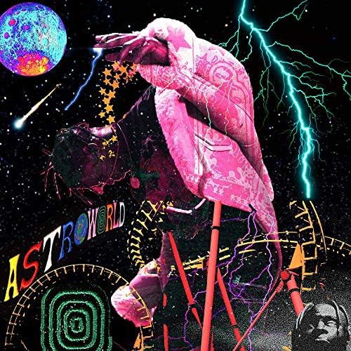 WeTheBlueprint - Travis Scott 'AstroWorld' Custom Album Cover - 12" x 12" - Premium Poster