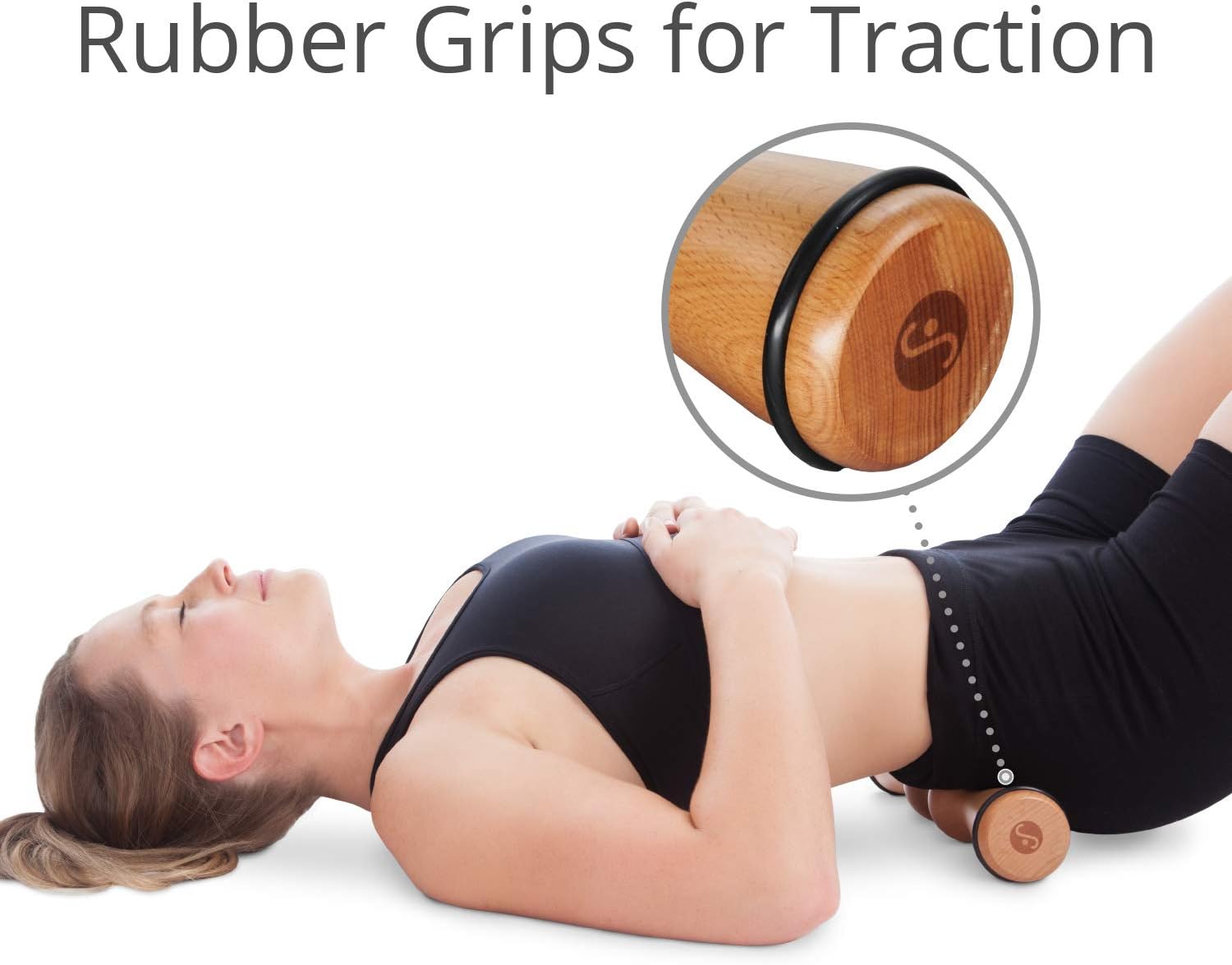 Body Back Wood Back Roller, Back Massager & Muscle Roller, Full Back Pain Relief and Spine Stretch Tool: Health & Personal Care