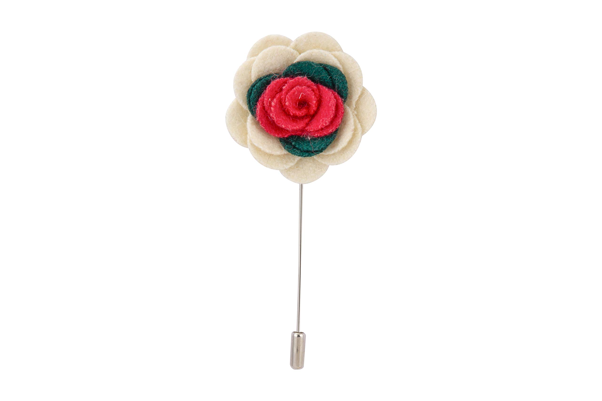 Brooch Lapel Pin for Men Men's Lapel Pin Handmade Lapel Flower Stick Boutonniere Pin with a Gift Box for Suit Wedding Groom LP-11
