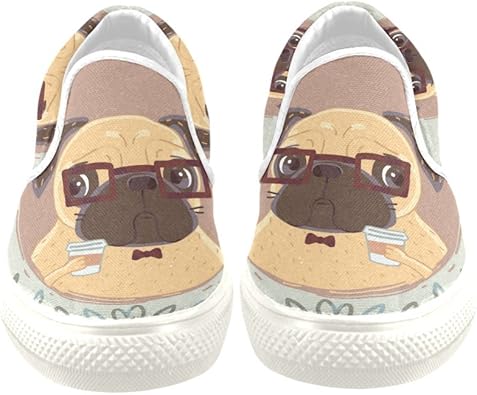 pug with shoes