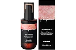 BANANAL Perfumed Hair Oil & Serum 2-in-1 – Korean Essence Oil for Frizzy, Dry, Damaged Hair & Glass Hair Shine – Argan Oil & Amino Acids – Sulfate & Paraben-Free – Peach Floral Musk, 100ml / 3.38 fl oz