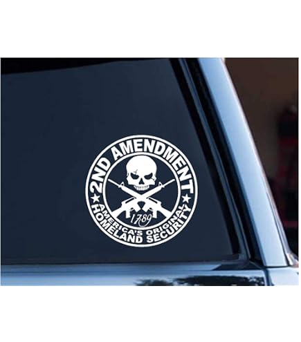 2nd Amendment 1776 We The People US Flag Vinyl Die Cut Decal 2A Gun