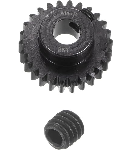 uxcell Mod 1 20T Pinion Gear 8mm Bore Hardened Steel Motor Rack Spur Gear for RC Car Truck Gear Drive : Toys & Games