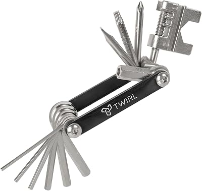 Outil de vélo TWIRL, 13 fonctions, acier, compact, ensemble d'outils de vélo