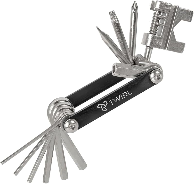 Outil de vélo TWIRL, 13 fonctions, acier, compact, ensemble d'outils de vélo