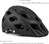 EXCLUSKY Mountain Bike Helmet with Visor Purple, Lightweight, 18 Vents view 4