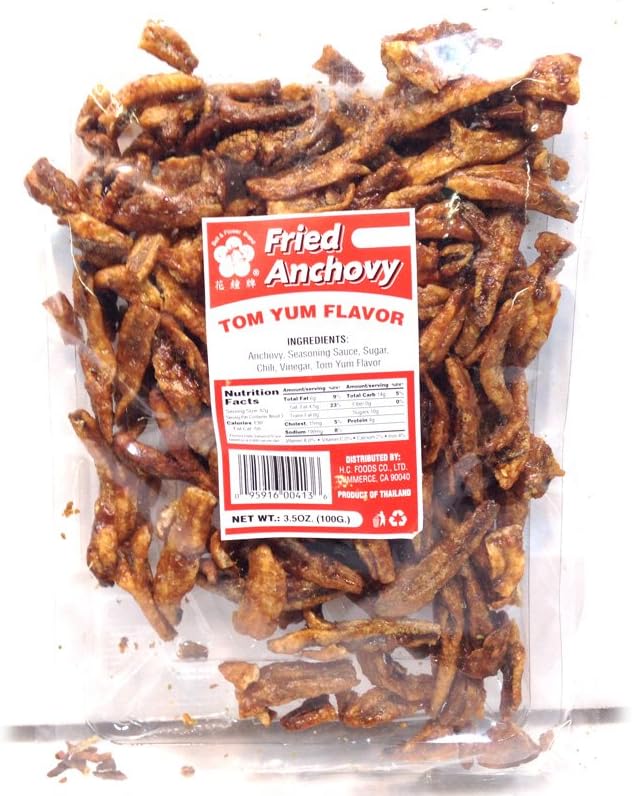 Fried Anchovy (Tom Yum Flavor) - 3.5oz (Pack of 1)