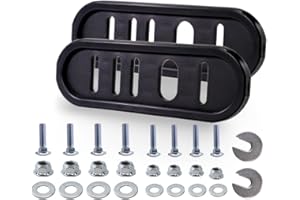 ZHRANXZ 490-241-0010 Snow Thrower Skid Shoes (2 Pack) with Hardware - Universal Fit for MTD Troy-Bilt Yard Machines 2/3-Stage Snow Blowers (Replaces MTD 490-241-0010)