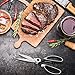 Multi Purpose Heavy Duty Kitchen Shears for Fish, Poultry and Meat - Ultra Sharp Stainless Steel Scissors with Comfort Grip and Built-In Nut Cracker and Bottle Opener - by Homiry