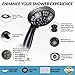ShowerMaxx, Luxury Spa Series, 6 Spray Settings 4.5 inch Hand Held Shower Head, Long Stainless Steel Hose, MAXX-imize Your Shower with Showerhead in Oil Rubbed Bronze Finish