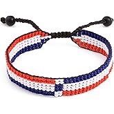 FAHARI Flag Bracelet | Adjustable | Handcrafted | Boho| Patriotic Bracelet