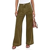Cicy Bell Womens Wide Leg Jeans High Waisted Stretchy Baggy Loose Denim Casual Pants with Pockets