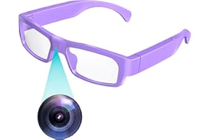 Spy Camera Smart Glasses Hidden Camera 1080P HD Fashionable Secret Camera Video Recording for Outdoor Sport Office Meeting Cl