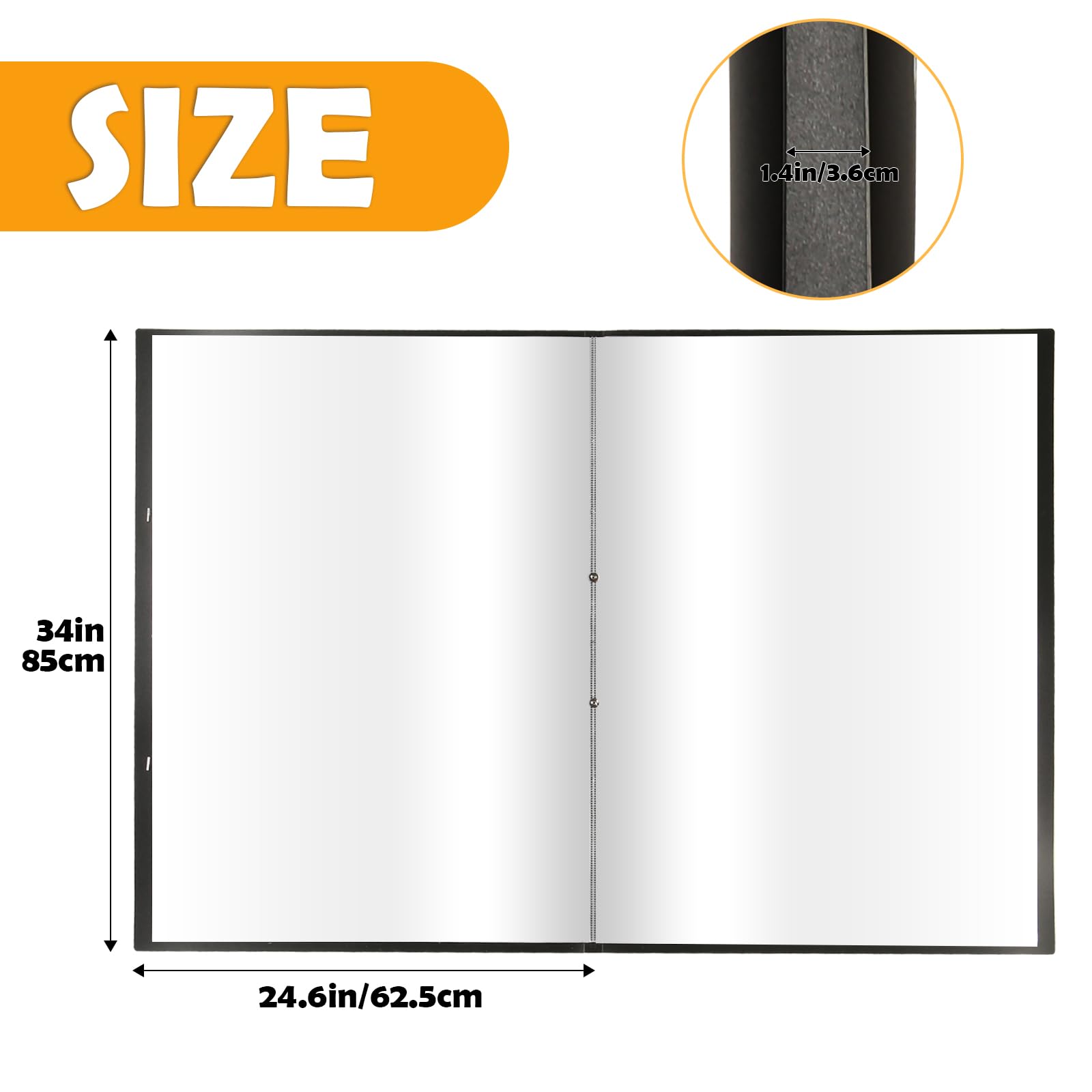 Puzzle Storage Organizer - 1000Pcs Puzzle Savers, Large Capacity Jigsaw Puzzles Organizer Folder Portable with 20 Pockets, Dustproof & Protective Accessory