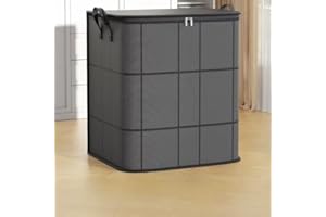 1PC olding wardrobe storage bag, large capacity storage box, household for clothing and bedding sorting bag, Black, XL