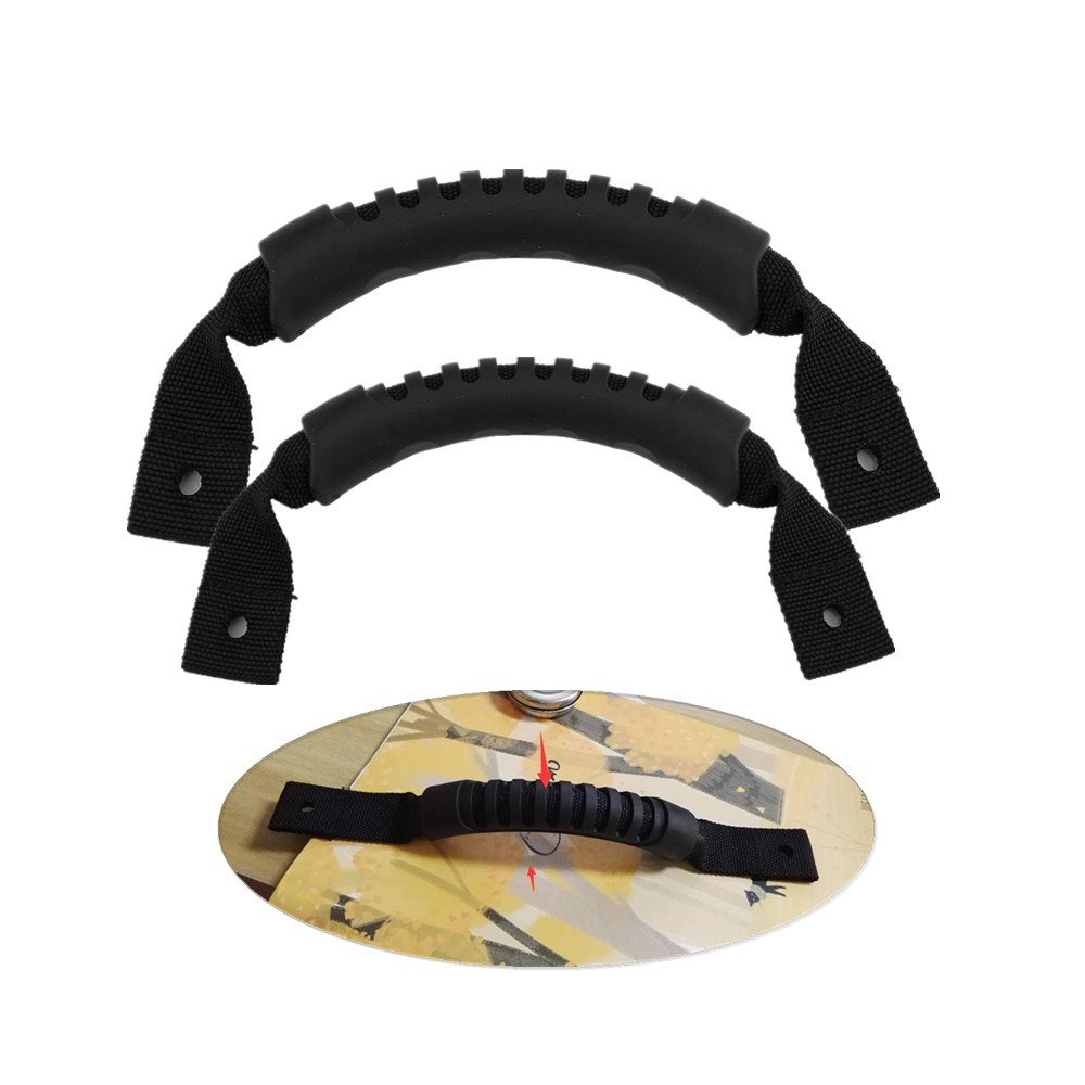 Tbest Kayak Handle, 1 Pair Kayak Carry Handles Black Durable Boat Canoe Handle Replacement