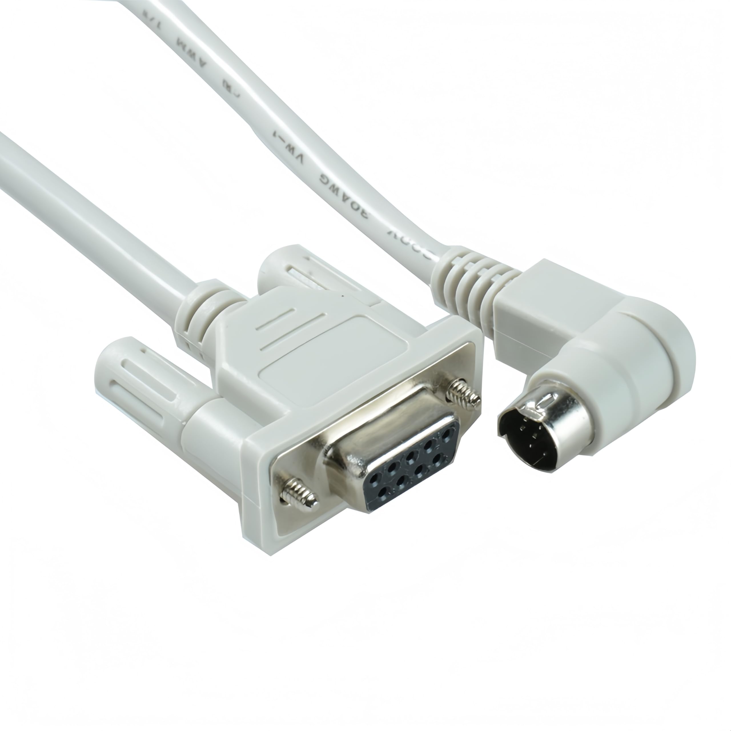 Washinglee DB9 Programming Cable for AB PLC 1000 1100 1200 1400 1500 Series, for 1761-CBL-PM02 Replacement, Grey
