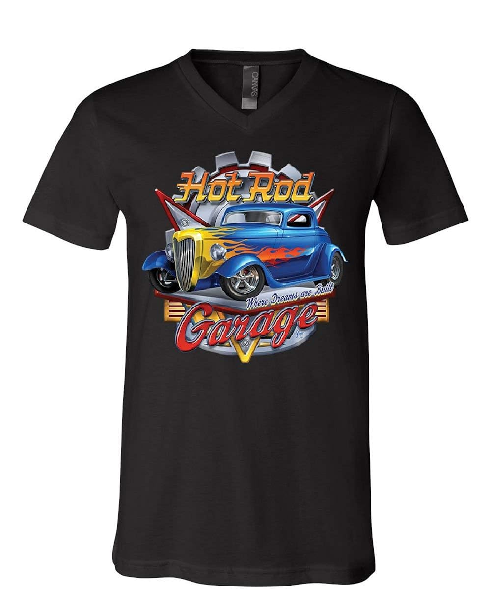 Hot Rod Garage T Shirt Where Dreams Are Built Us Classic Rebuild Tee Stellanovelty