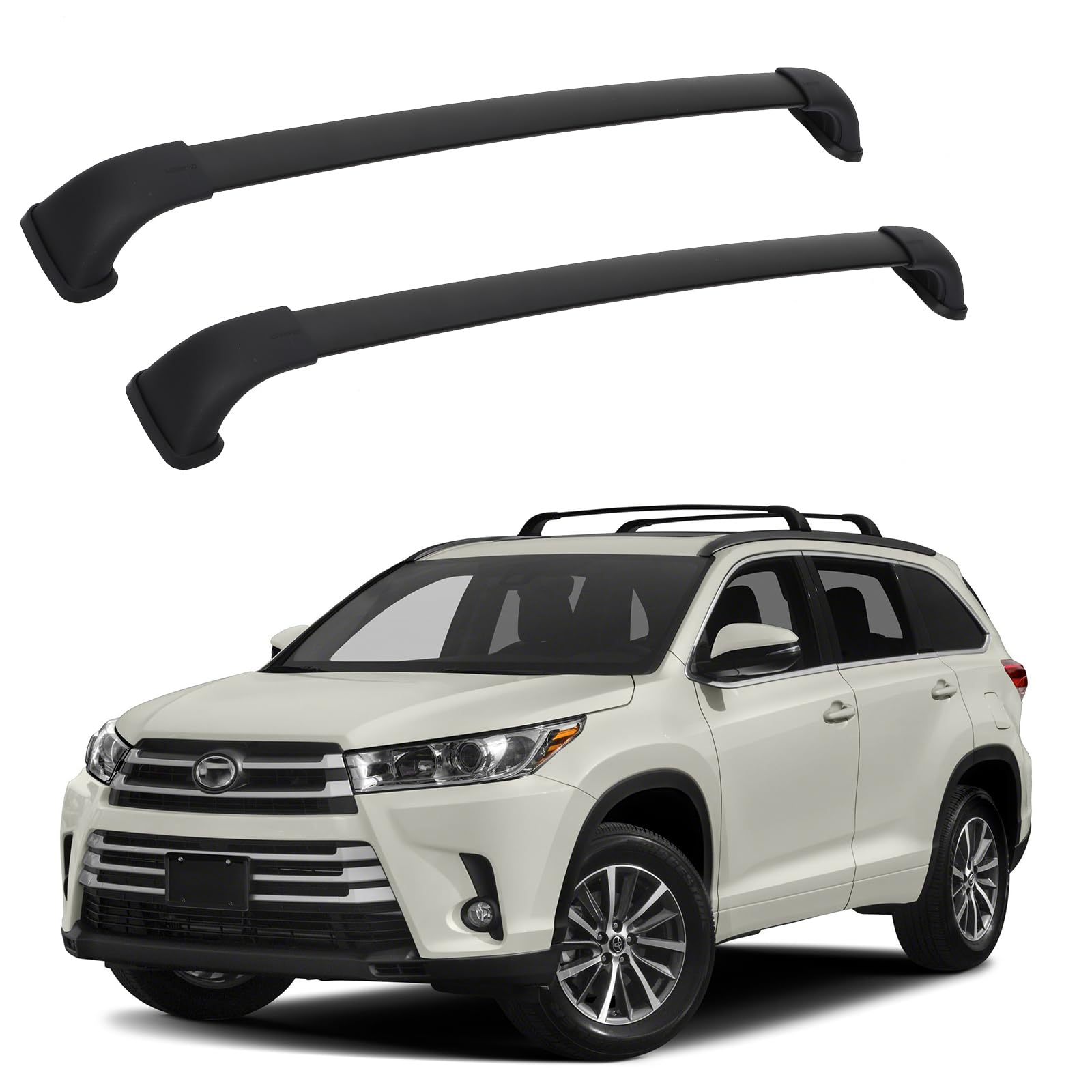 2019 Toyota Highlander Roof Rack 2pcs Roof Rack Mount Top Rail