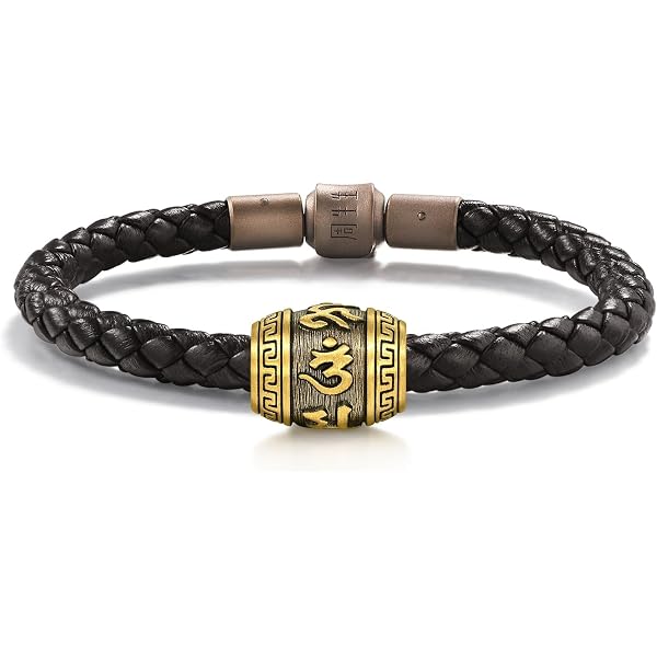 Chow Sang Sang Bracciale Portafortuna In Oro 999 Con Charm Om Mani Padme Hum – Regalo Spirituale Per Lei