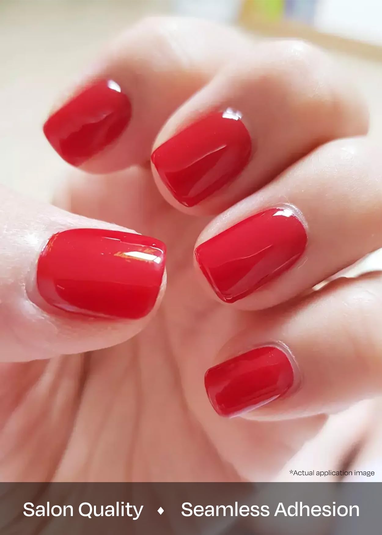 ohora Semi Cured Gel Nail Strips (N Addict) - Works with Any Lamps, Salon-Quality, Long Lasting, Easy to Apply & Remove - Includes 2 Prep Pads, Nail File & Wooden Stick - Image 4