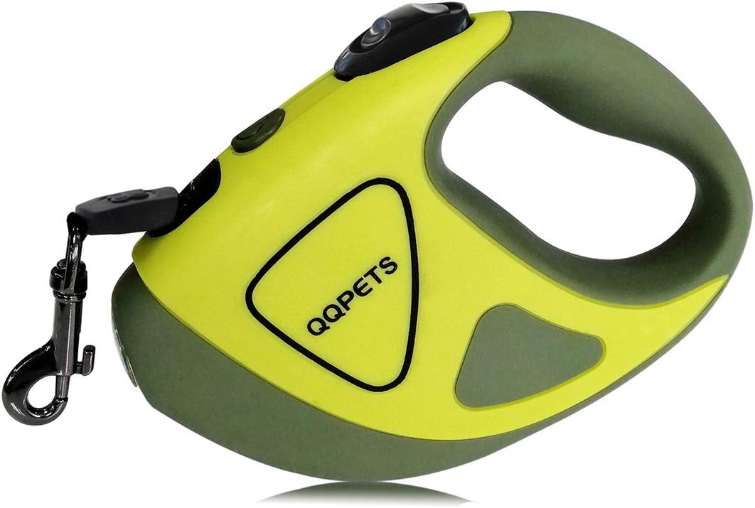 retractable dog leash with light and bags