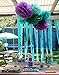 Mermaid Party Supplies/16pcs Mermaid Party Decorations Teal Purple Lavender Tissue Pom Pom Paper Lantens Honeycomb Ballls Frozen Theme Party Supplies Teal Mermaid Baby Shower Decorations