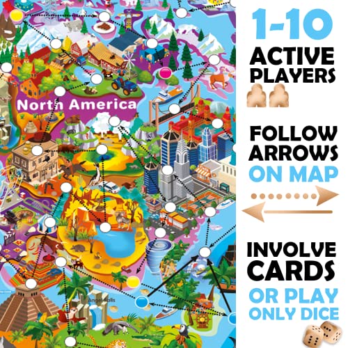 Board Games for Kids Ages 812 by QUOKKA Educational Geography Cards