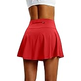 LXNMGO Women's High Waist Pleated Tennis Skirt with 4 Pockets Lightweight Athletic Golf Skorts Skirts for Running Workout