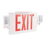 GRUENLICH LED Combo Exit Sign, Emergency Light with