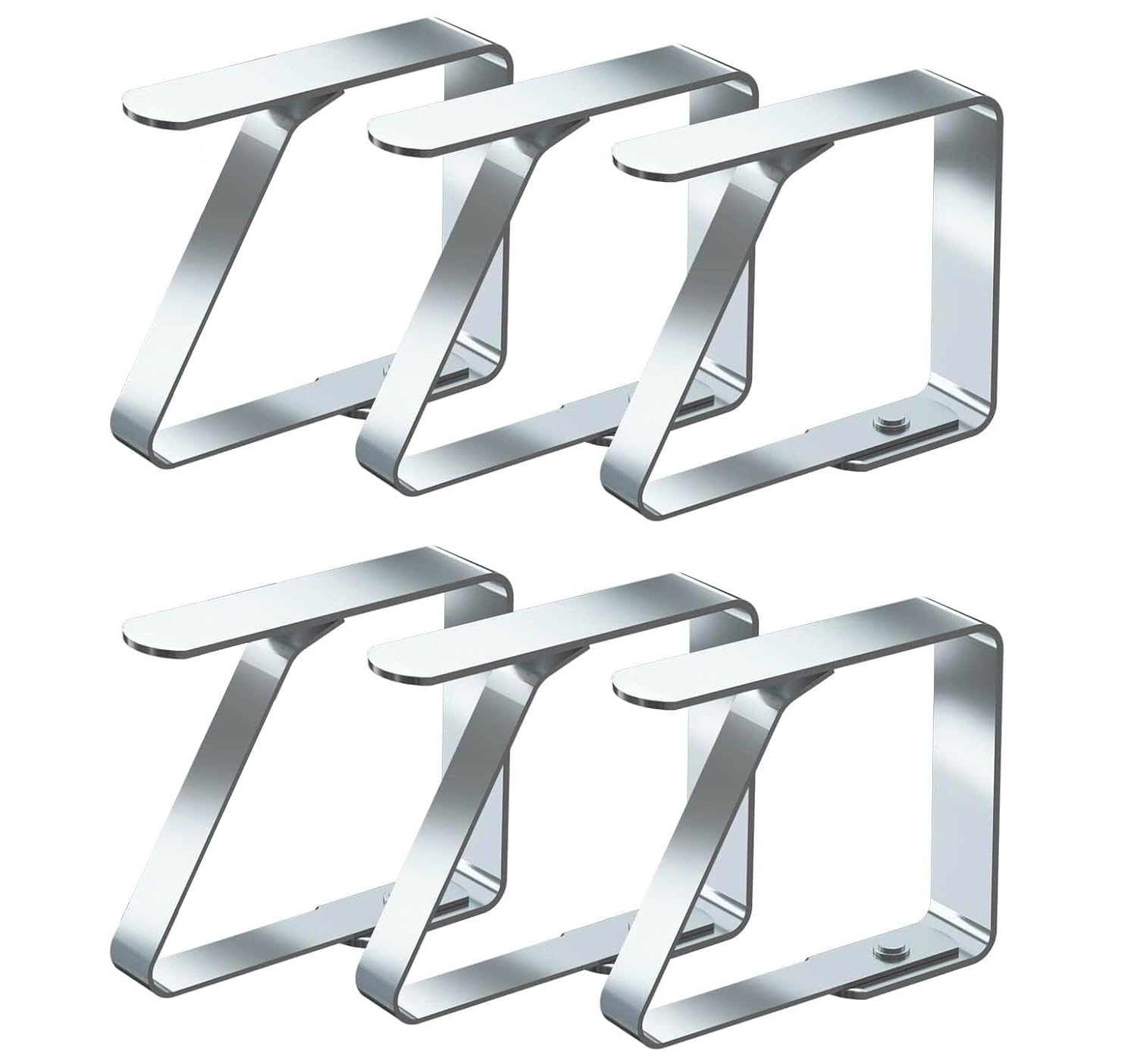 quxup Tablecloth Clips for Dining Table Outdoor Picnic Table Clips Thickened Strong Stainless Steel Tablecloth Clip Holder Ideal for Outdoor and Indoor Kitchen Picnic 4cm x 6pcs