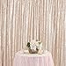 Champagne 4ft x 6ft Sequin Backdrop Photography Background Photo Booth Fabric Backdrop Curtain for Wedding Party Decoration