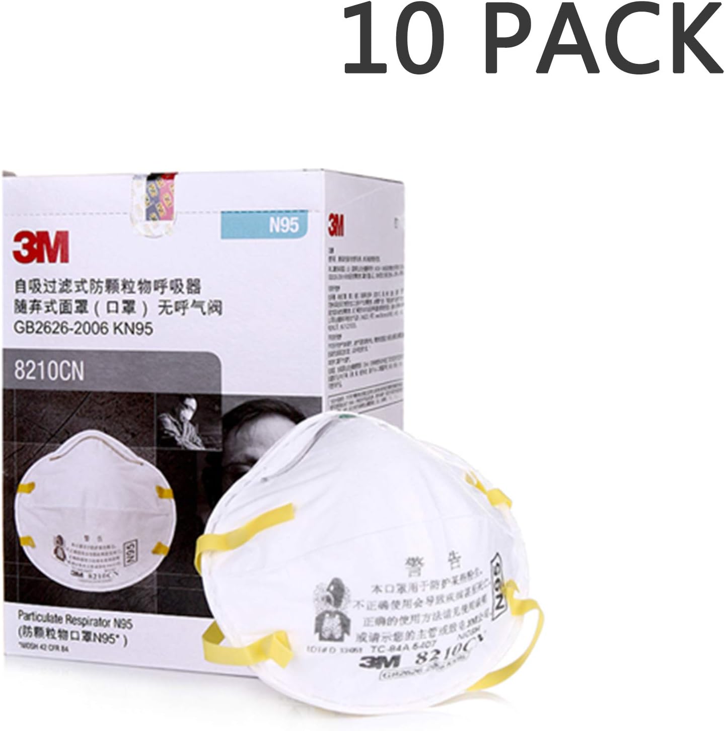 3M PARTICULATE Respirator 8210 N95 10 PC