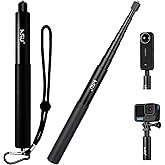 HSU 59&rdquo;/150cm Invisible Selfie Stick for Insta360, Extension Monopod Pole | for Insta360 X5, X4, X3, X2, X, Insta 360 ONE R, RS, GoPro, DJI Action Camera