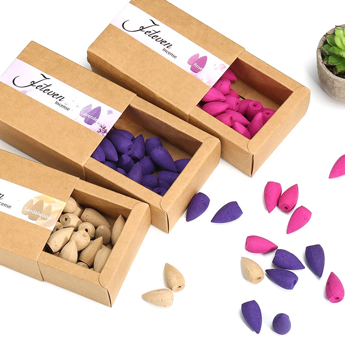 Which Is The Best Burning Incense Cones Sandalwood Aroma Fragrance Scent Free Ceramic Holder Nb