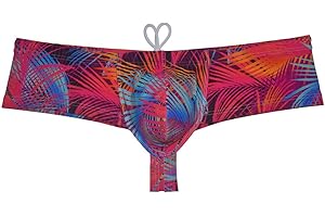 OROCOJUCO Mens Swimwear Skimpy Briefs Bikini Brazilian Cut Surf Shorts Board Cheeky Swim Trunks