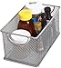 Ybm Home Mesh Storage Box, Silver Mesh Great for School Home or Office Supplies, Books , Computer Discs and More 2302 (1, Zip Box- 8 X 4.5 X 4.8 Inches)