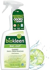 Biokleen Bac-Out Enzyme Stain Remover - 32 Ounce - Natural Foam Spray, Destroys Stains & Odors Safely, for Pet Stains, Laundr