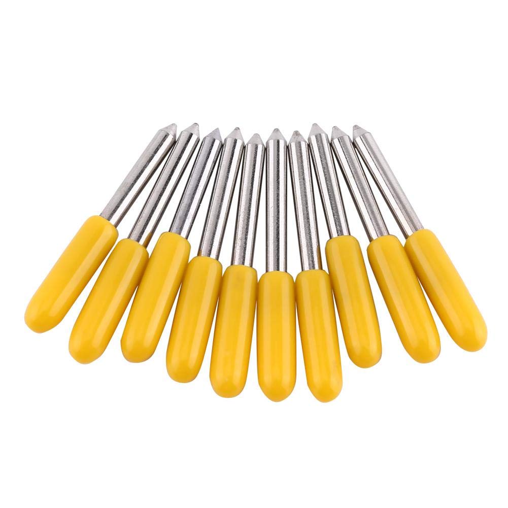 10pcs Cutting Knife Plotter Blade Holder Base with Cutter Blade for Cutting 30/45/60 Degree(30°)