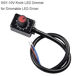 DKARDU 2 pcs DC 0/1-10V Knob LED Dimmer Mini
