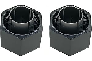 KIMGU (1/​​2-inch)12.7mm Collet Chuck And Nut Replace for Dewalt 326286-04 DW6212 DW616 DW618 router Hitachi 323-293, Bosch 2610906283(2PCS)