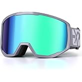 EXP VISION Ski/Snowboard Goggles for Men Women, OTG Snow Goggles Anti Fog UV Protection