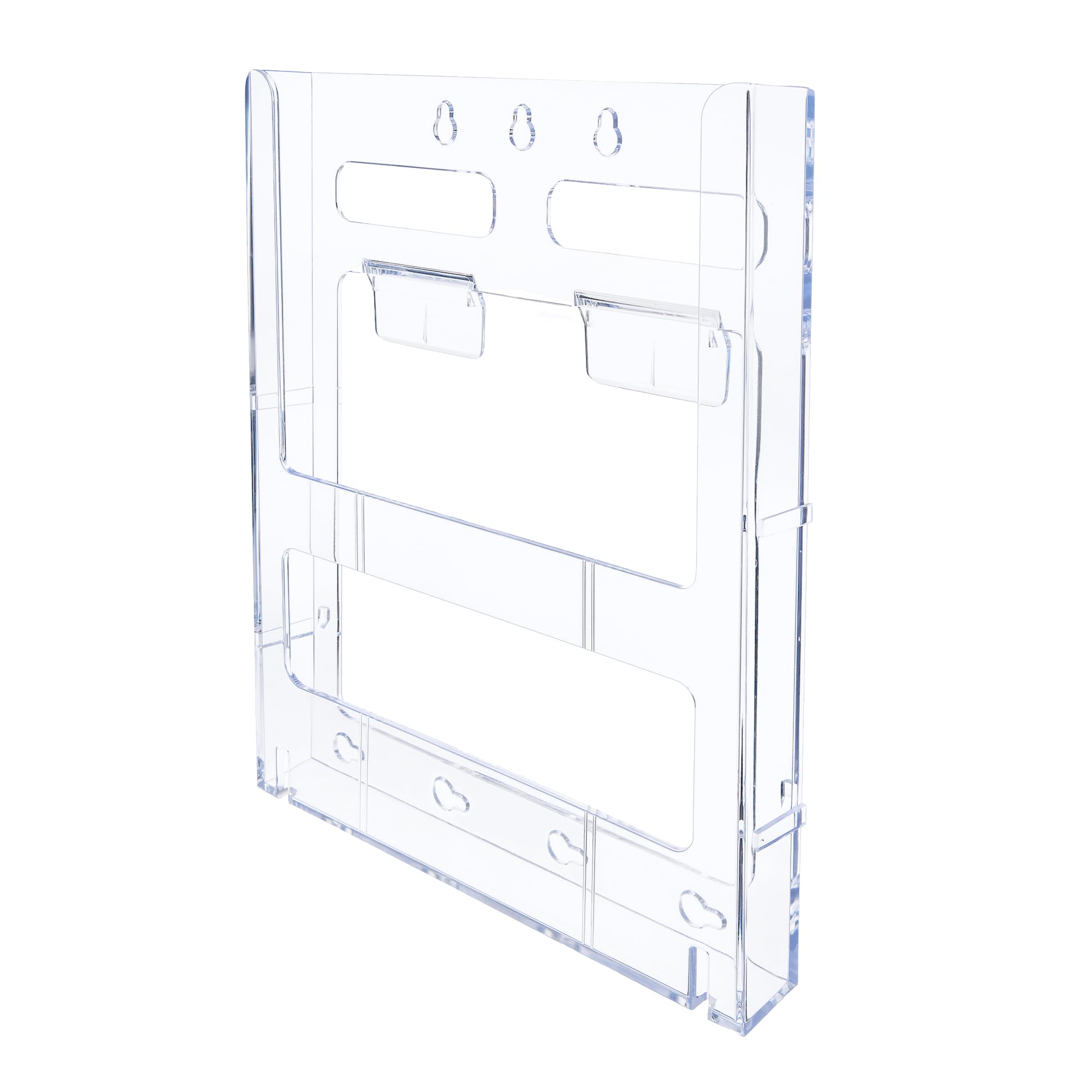 Deflecto Lit-loc Literature Holder Modular Wall-mountable A4 Clear Ref DE772001