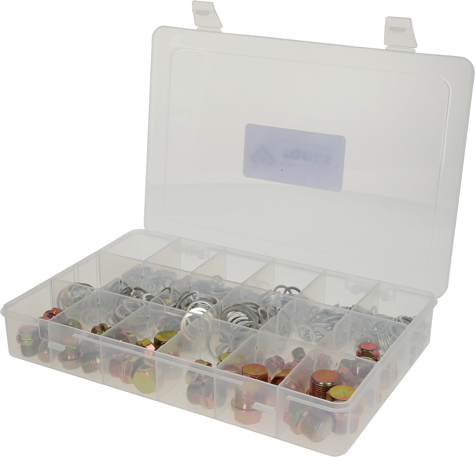 BRILLIANT TOOLS BT711200 Oil Drain Plugs and Gaskets Assortment, 543 Pieces [Powered by KS Tools]