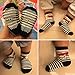 FUTURE FOUNDER 6 pair Non Skid Anti Slip Slipper Cotton Crew Socks With Grips For Baby Toddler Boys