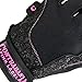 Contraband Pink Label 5127 Womens Vegan Weight Lifting Gloves w/Synthetic Microfiber Amara Leather (Pair) - Machine Washable Fingerless Workout Gloves Designed for Women (Black, Small)