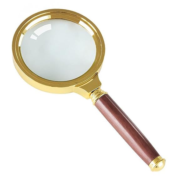 ECYC Handheld 5X Magnifier Magnifying Glass Lens Loupe Reading Jewelry