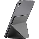 MOFT Invisible Slim Tablet Stand, Adjustable and Foldable Design, Compatible with Tablets Up to 7.9-9.7 Inches, Adhesive Version, Grey