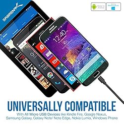 SABRENT [6-Pack 22AWG Premium Micro USB Cables